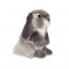 Peluche Gipsy Lapin 18 cm Gris