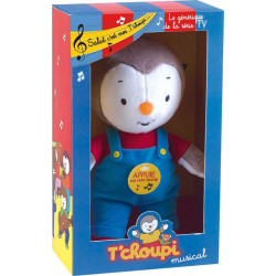 Peluche musicale T'choupi Jemini 20 cm