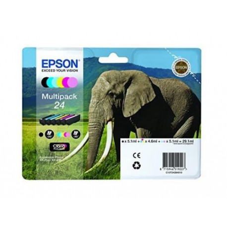 Pack de Cartouche d'encre Epson Elephant 6 couleurs
