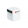 Adaptateur secteur universel de voyage 4 prises internationales MUV Micro Skross