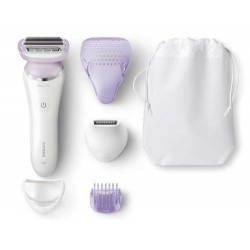 Rasoir électrique 100 % étanche Philips SatinShave Prestige BRL170/00 15 V Blanc et violet