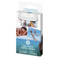 Papier photo à dos adhésif HP Zink Sprocket 20 feuilles