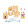 Figurine Sylvanian Families Frère Lapin Chocolat toilettes et toilettes