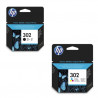 Pack Cartouche d'encre HP 302 Noir + Cartouche d'encre HP 302 Cyan, Magenta, Jaune