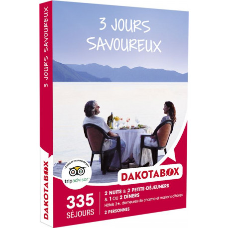 Coffret cadeau Dakotabox 3 jours savoureux