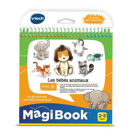 Livre éducatif Vtech Magibook Les bébés animaux