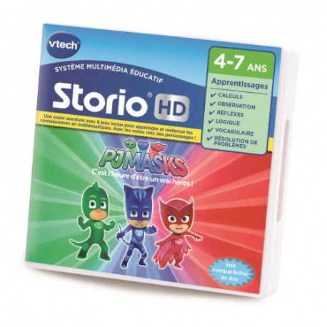 Jouet multimédia Vtech HD Storio Les Pyjamasques