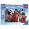 Puzzles 3 x 49 pièces Ravensburger Spider-Man en action
