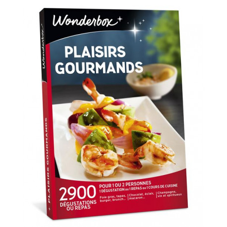 Coffret cadeau Wonderbox Plaisirs gourmands