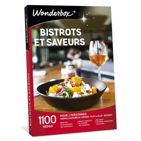 Coffret cadeau Wonderbox Bistrots et saveurs