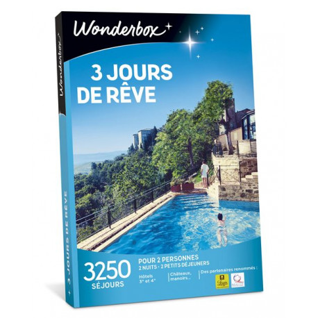 Coffret cadeau Wonderbox 3 jours de rêve