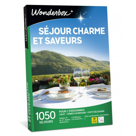 Coffret cadeau Wonderbox Séjour charme et saveurs