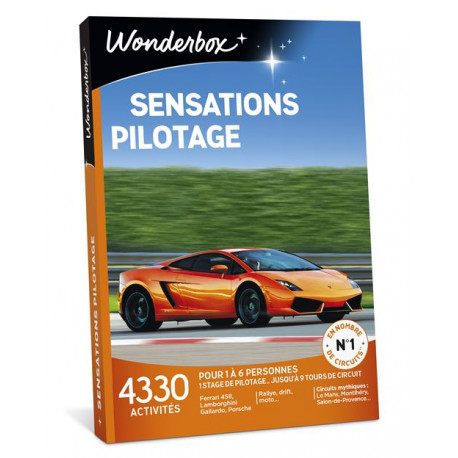Coffret cadeau Wonderbox Sensations Pilotage