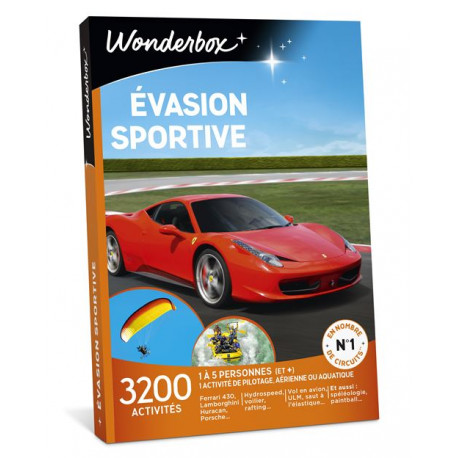 Coffret cadeau Wonderbox Evasion sportive