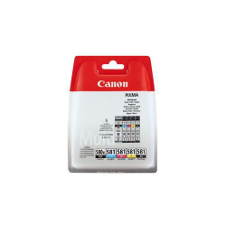 Multipack de cartouches d'encre pigmentée Canon PGI-580 XL Noir/CLI-581 Noir, Cyan, Magenta, Jaune