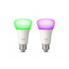 Ampoule connectée Philips Pack x2 Hue White & Color E27