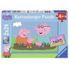 Puzzles 2x24 pièces Ravensburger La vie de famille Peppa Pig