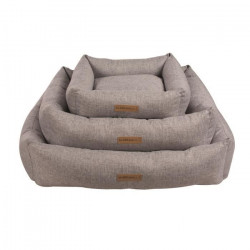 MPETS Panier coussin Oleron L - Gris clair - Pour chien