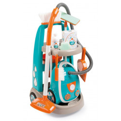 Playset Smoby Chariot de ménage avec aspirateur