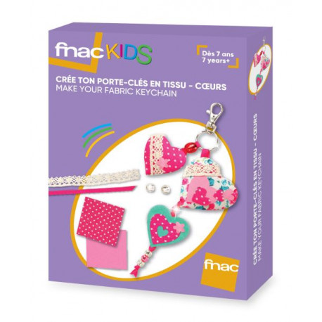 Kit créatif Crée ton porte-clés Cœurs Fnac Kids