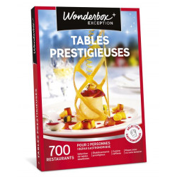 Coffret Cadeau Wonderbox Tables Prestigieuses