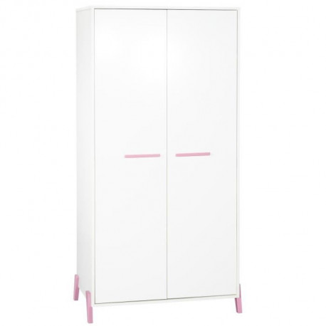 Babyprice - JOY ROSE - Armoire 2 Portes