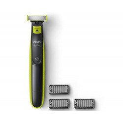 Tondeuse homme Philips QP2520/30 OneBlade avec lame de rechange et 3 sabots barbe Vert et Gris