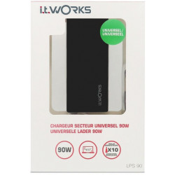 Chargeur secteur universel It Works 90W Noir