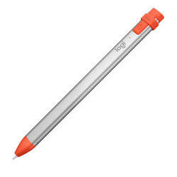 Stylet numérique Logitech Crayon pour iPad versions 2018 et ultérieures Argent et Orange