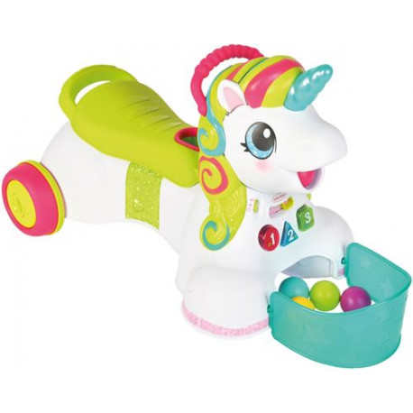 Jeu d'éveil Infantino Porteur licorne Attrapeur de balles 3 en 1