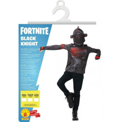 Déguisement Fortnite Ado Black Knight Top et cagoule Taille XXL