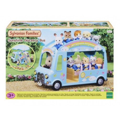 Playset Sylvanian Families Le bus arc-en-ciel des bébés