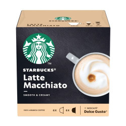 Pack de 12 capsules Dolce Gusto Starbucks Nescafé Latte Macchiato