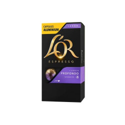 Pack de 10 capsules Maison du Café L'Or Espresso Lungo Profundo Intensité 8