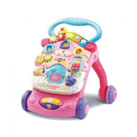 Jeu éducatif Vtech Baby Super trotteur parlant 2 en 1 Rose