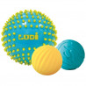 Set de 3 balles sensorielles Ludi Bleu