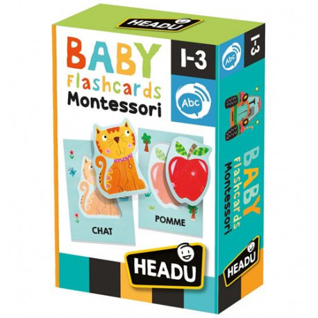 Jeu découverte Headu Mes premières flash cards Montessori