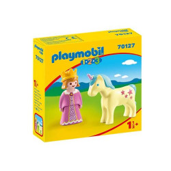 Playmobil 1.2.3 70127 Princesse et licorne