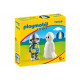 Playmobil 1.2.3 70128 Chevalier et fantôme