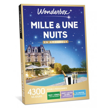 Coffret cadeaux Wonderbox Mille et une nuits en Amoureux