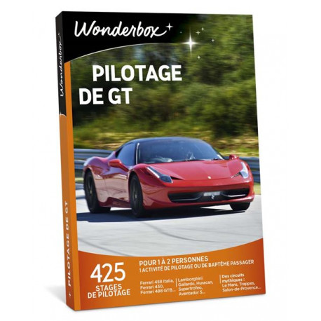 Coffret cadeau Wonderbox Pilotage de GT