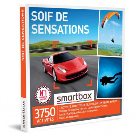 Coffret cadeau Smartbox Soif de sensations