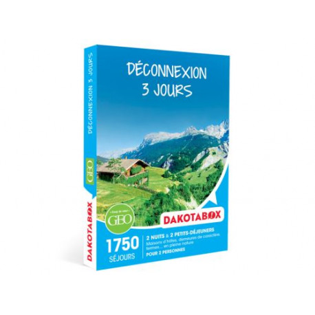 Coffret cadeau Dakotabox Déconnexion 3 jours