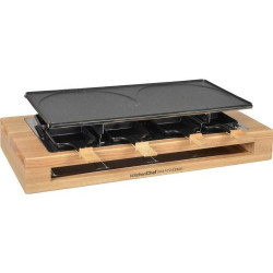 Appareil à raclette Kitchen Chef KCWOOD8MAXI 1500 W Noir