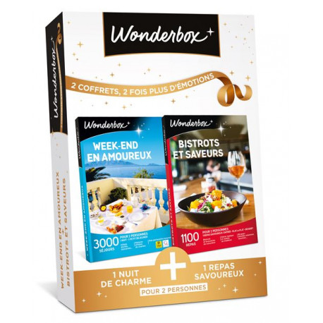 Bundle Wonderbox Week-end en amoureux Bistrots et saveurs