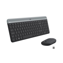 Clavier et souris sans fil Logitech MK470 Noir