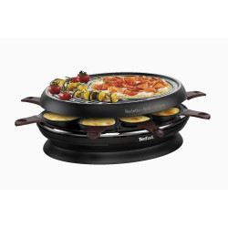 Raclette Tefal 8 coupelles RE320012 1050 W Noir