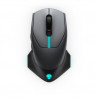 Souris Gaming filaire ou sans fil Alienware AW610M Côté obscure de la lune