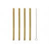 Pailles en bambou naturel Kikerland