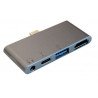 Hub USB 4 en 1 pour Ipad Gris Sideral